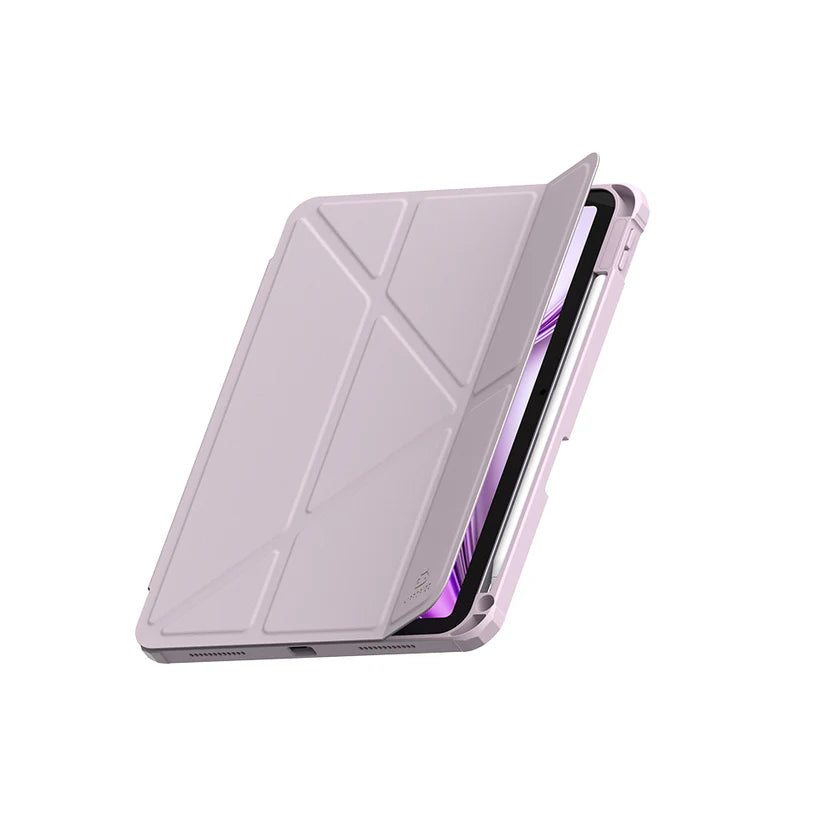 Origo晶透皮紋 筆槽保護殼 iPad Air M2/M3 11吋 / 4th-7th 10.9吋