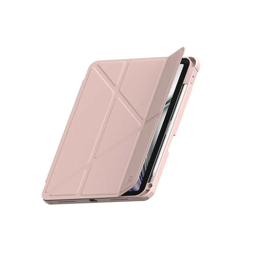 Origo晶透皮紋 筆槽保護殼 iPad Air M2/M3 11吋 / 4th-7th 10.9吋