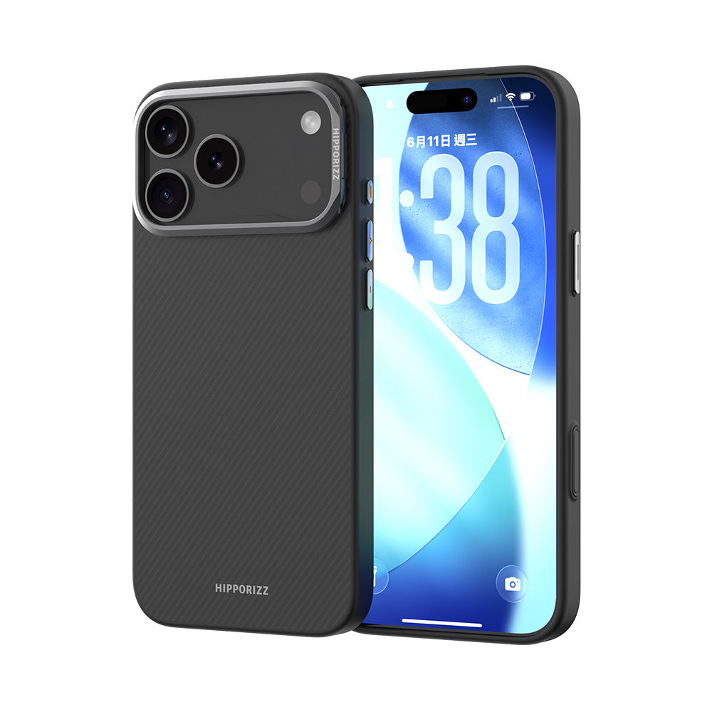 Hipporizz iPhone 17 pro Kevlar Mag 防摔磁吸殼-支架款