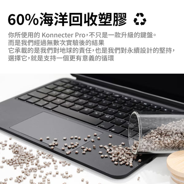 Konnecter Pro靈巧iPad鍵盤保護殼 (通用10.9/11吋-Air4/5/AirM2/M3/M4/iPad 10/11、Pro1-4th)黑色