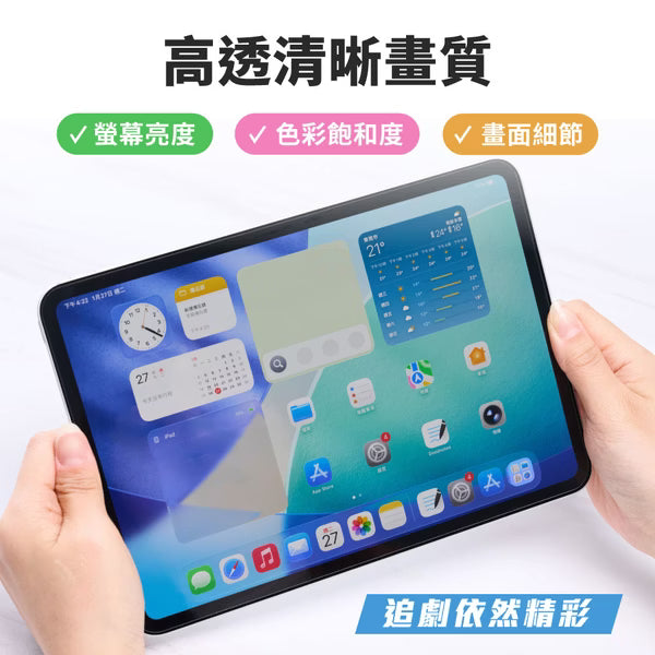 NovaPlus iPad奈米紋理鋼化膜｜AG抗眩光｜類紙感｜9H防爆｜高透清晰｜貼膜神器 專業繪圖不反光