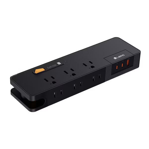 LaPO 1開6插3USB 氮化鎵GaN 65W快充延長線