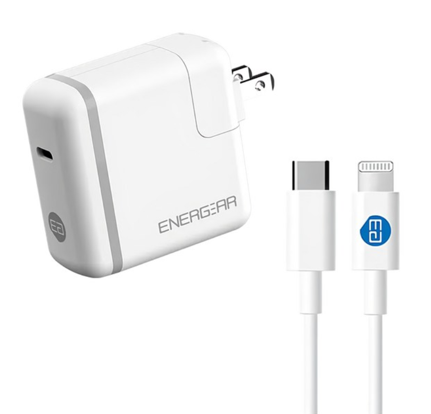 ENERGEAR 安杰爾 27W PD快充器 + Type-C to Lightning快充線