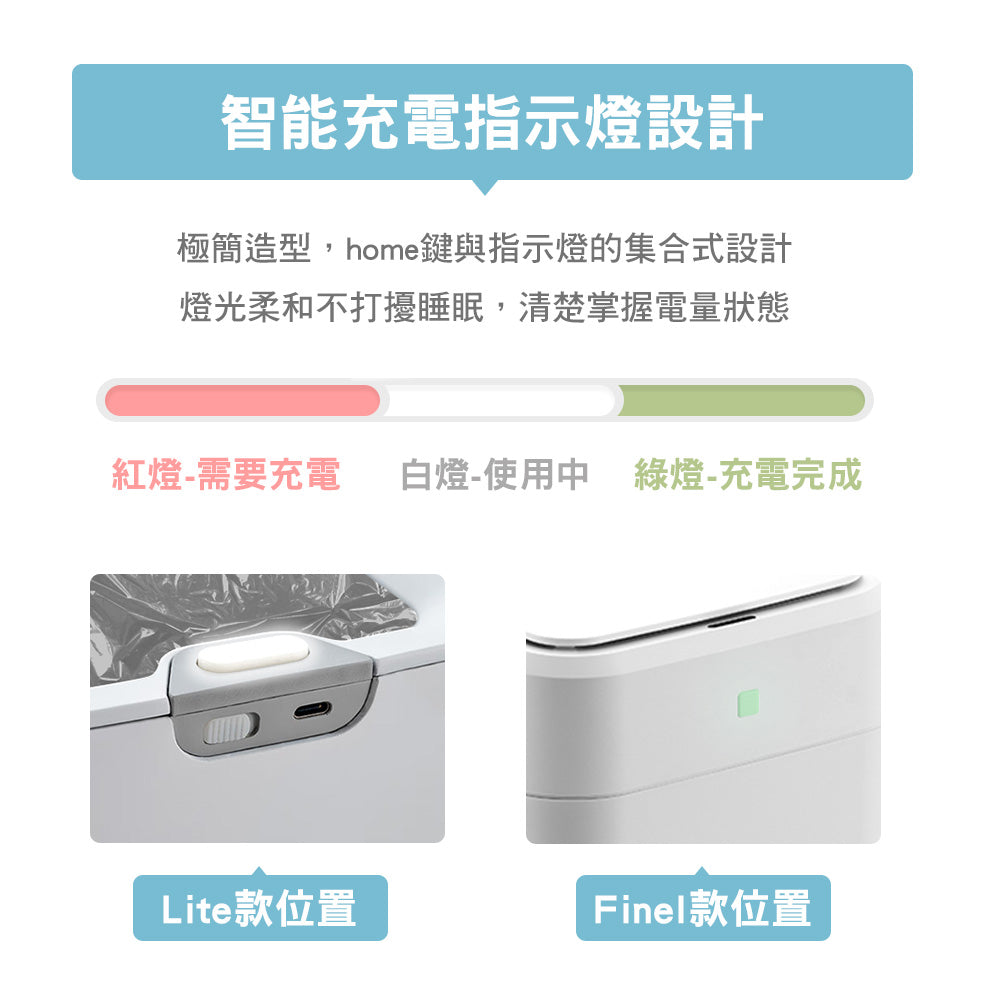 LC 全自動打包垃圾桶 無蓋版 16L 感應垃圾桶