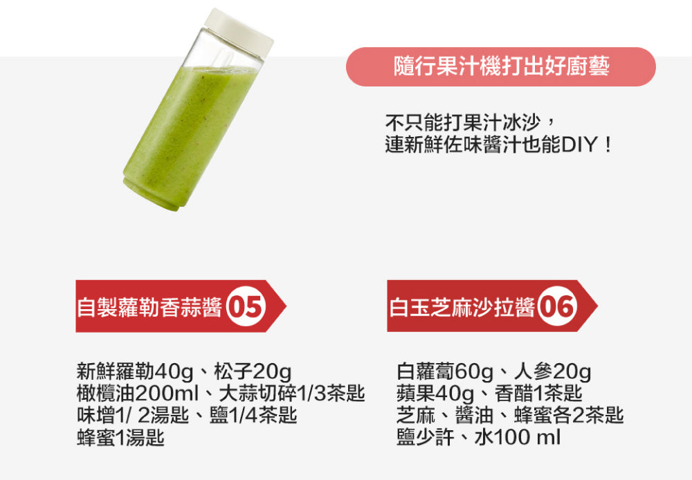 Vitantonio迷你隨行杯果汁機 牛奶白－購買即送PQI Perfect match 車充超值組 機會難得！