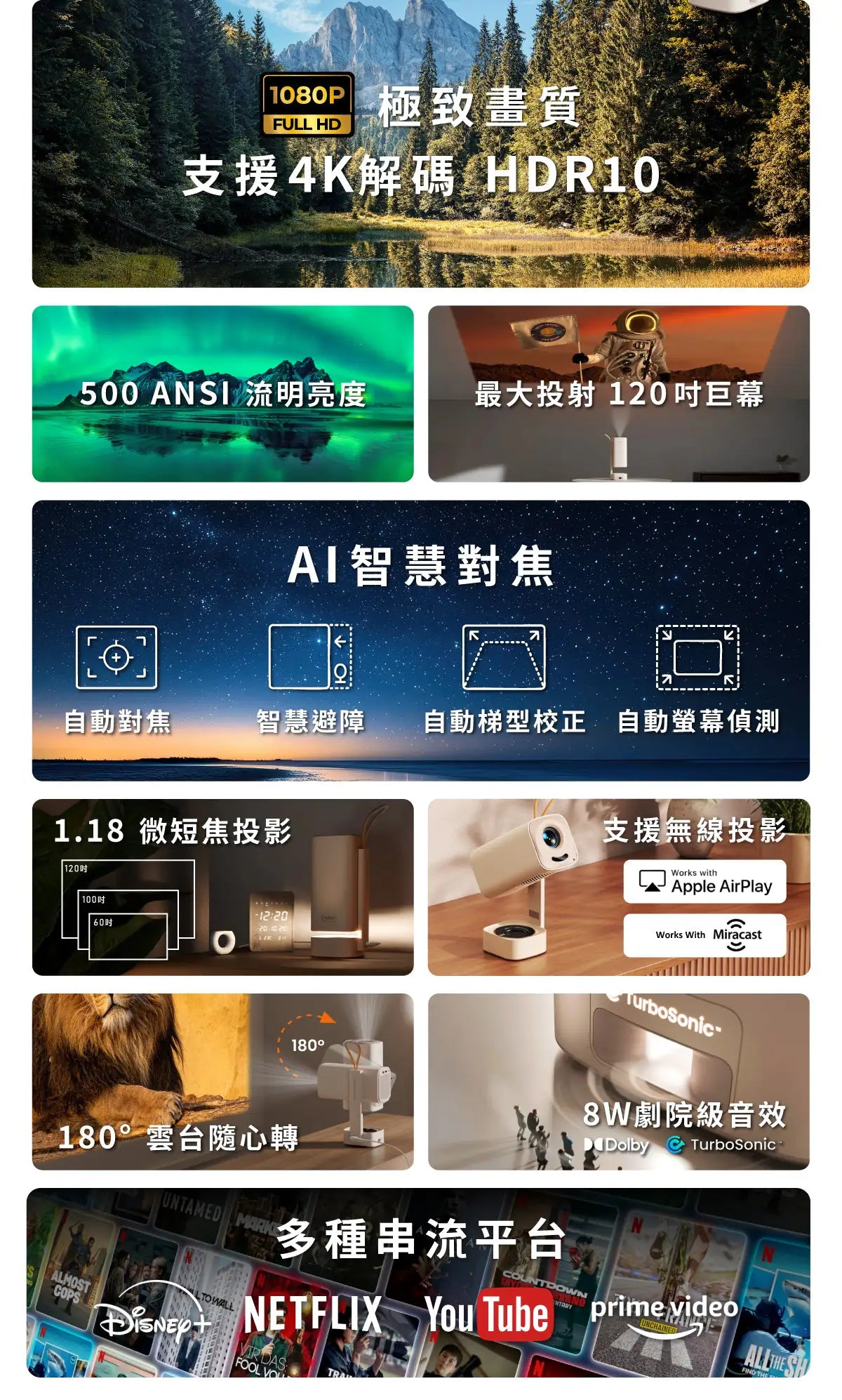 YABER T1 Pro 小影霸隨身投影機