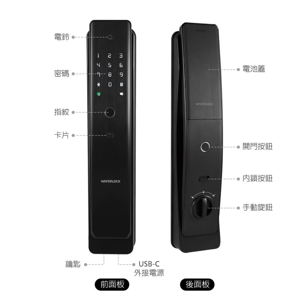 WAFERLOCK 維夫拉克 L900 推拉式電子鎖