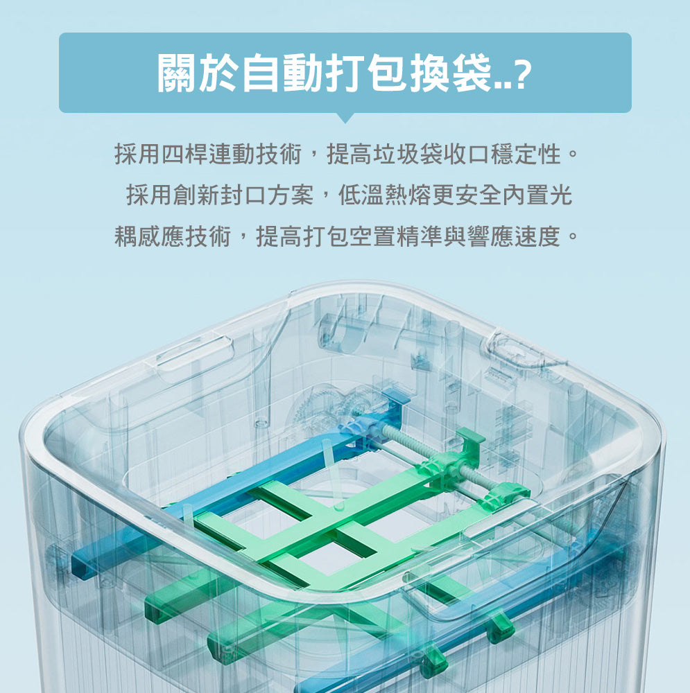 LC 全自動打包垃圾桶 無蓋版 16L 感應垃圾桶