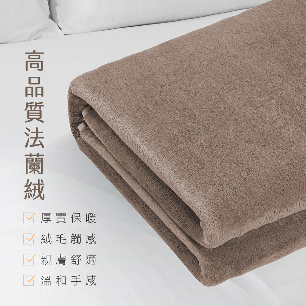KINYO 雙人電熱毯(法蘭絨) EB-228 (咖)