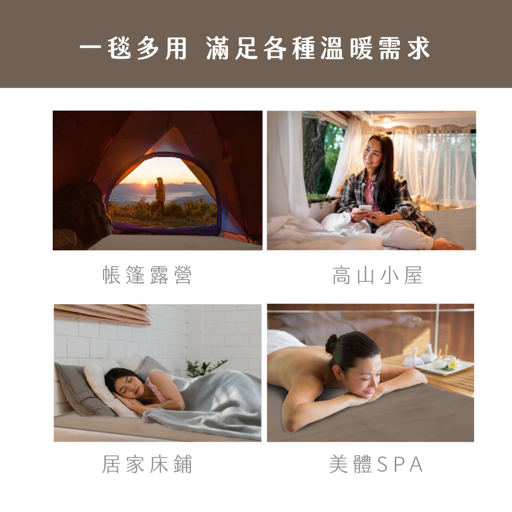 KINYO 雙人電熱毯(法蘭絨) EB-228 (咖)