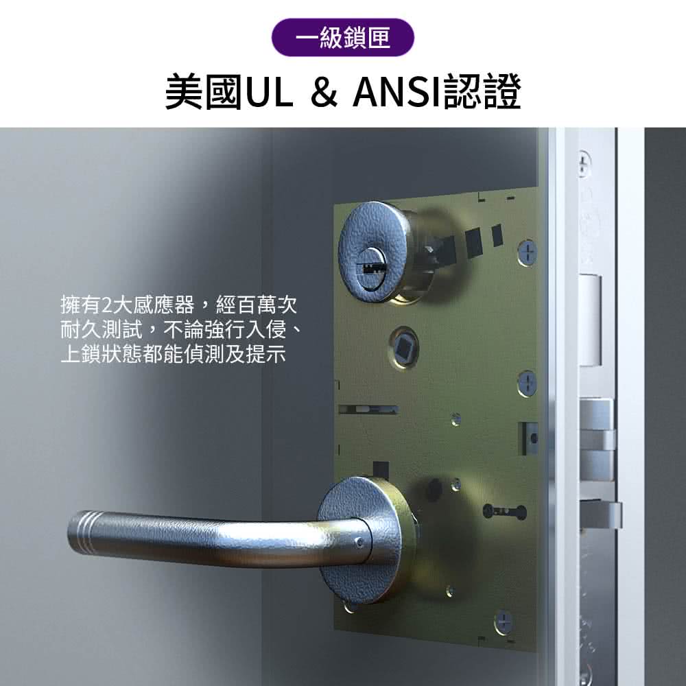 WAFERLOCK 維夫拉克 L396 指紋辨識電子鎖 (藍芽版)