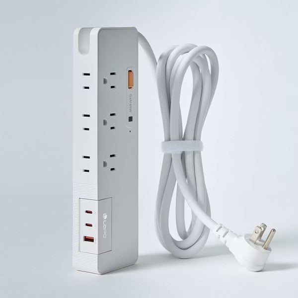 LaPO 1開6插3USB 氮化鎵GaN 65W快充延長線