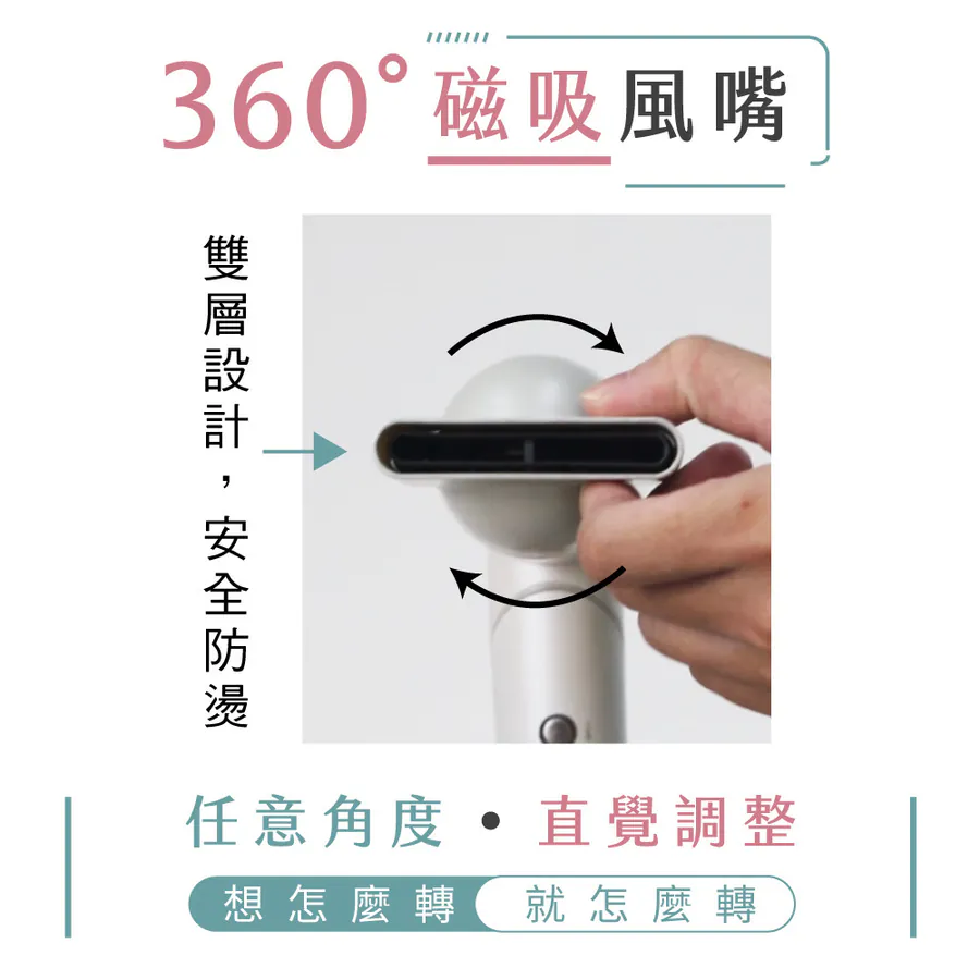 KINYO KH-9660GY 全球電壓無刷吹風機(白)