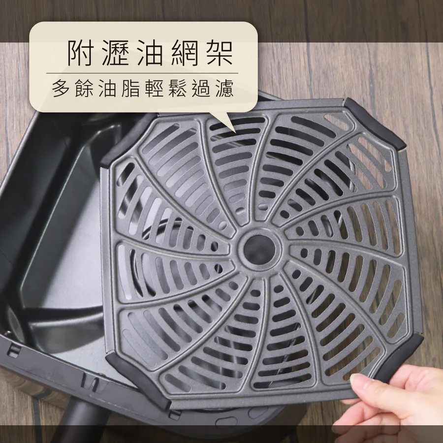 KINYO 6.5L 觸控大容量氣炸鍋 AF-598W(白)